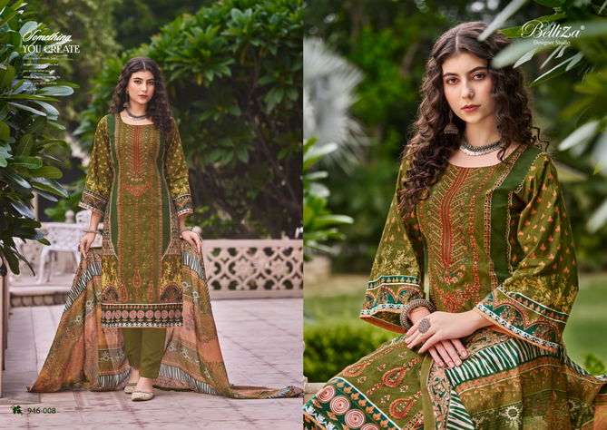 Bin Saeed Vol 5 By Belliza Cotton Digital Printed Dress Material Wholesale Price In Surat
